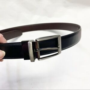 Non Branded Belt Men's  Faux Leather Belt Black Size 45” Long